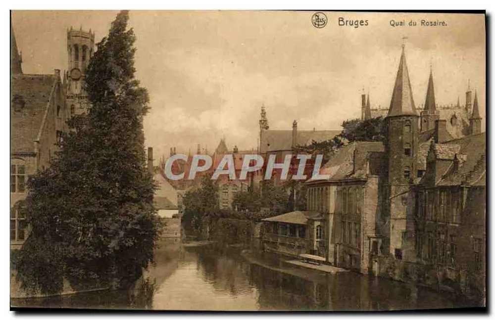 Bruges - Quai do Rosário — Nels, Bruxelas, Série Bruges No. 30 - Frente