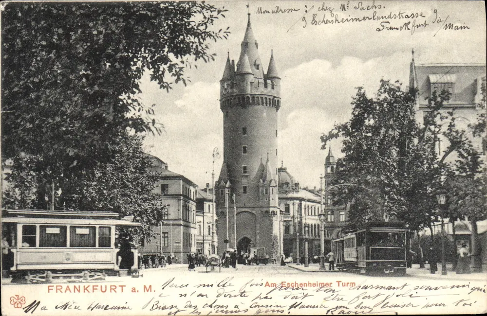 Frankfurt a.M. — Am Eschenheimer Turm — Kupferdruck-Imitation No. 117 - Recto