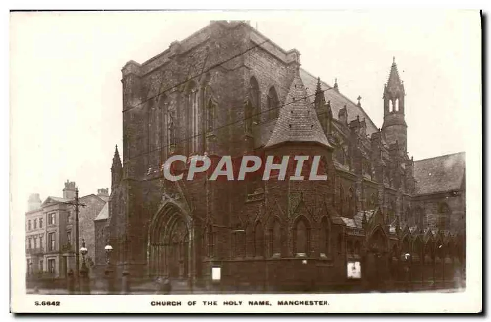 Kirche des Heiligen Namens, Manchester — Kingsway Real Photo Series, n° S.6642 - Vorderseite