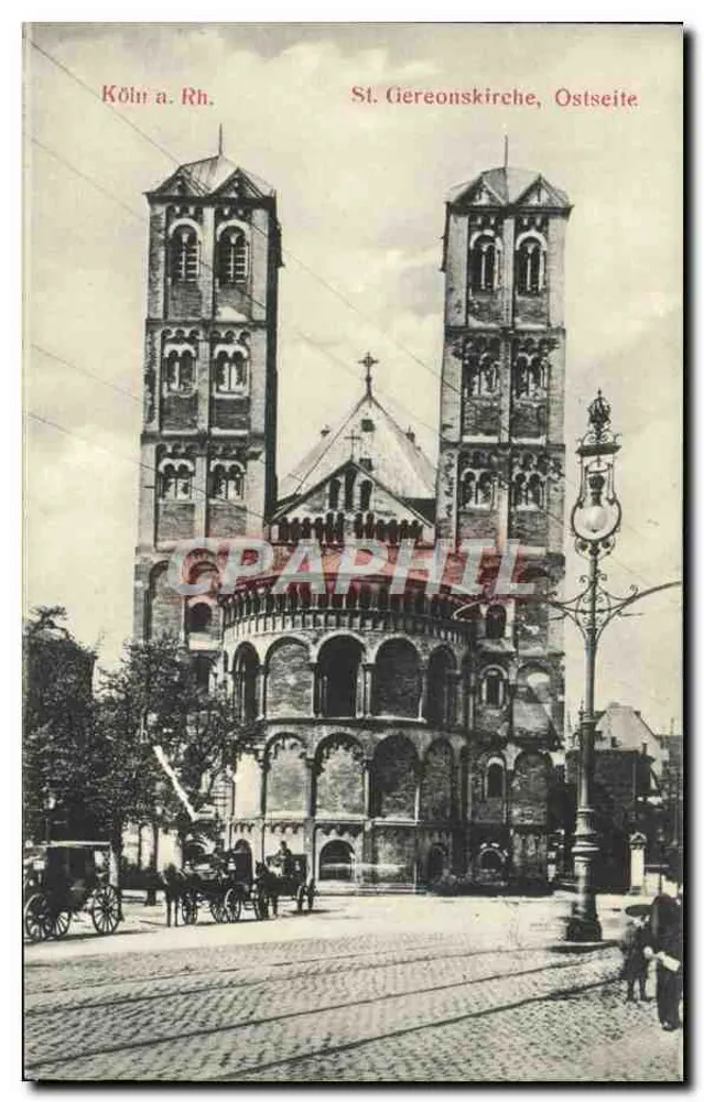 Köln, Nadrenia — Katedra św. Gereona, widok od wschodu — Kunstdruckerei Gehr, Wiesbaden, seria 1, nr 22a - Awers