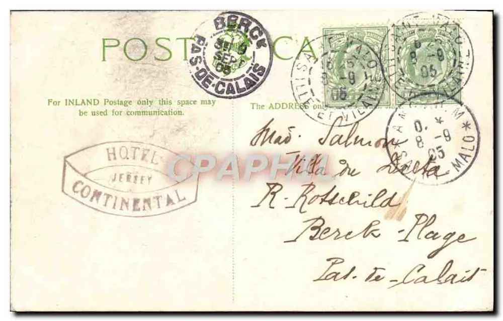 Farol de Corbière, Jersey — n° 2811.34 - Verso