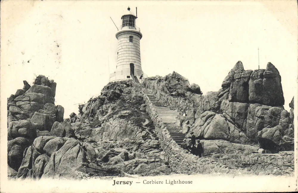 Jersey — Molo Corbière — Wydane przez Geo Barré, Jersey - Awers