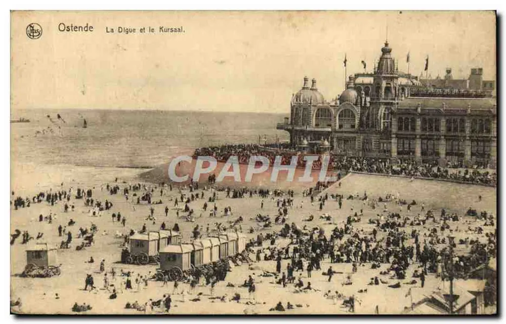 Ostende — La Digue en het Kursaal — Ern. Thill, Bruxelles, Serie 13, N° 27 - Voorkant