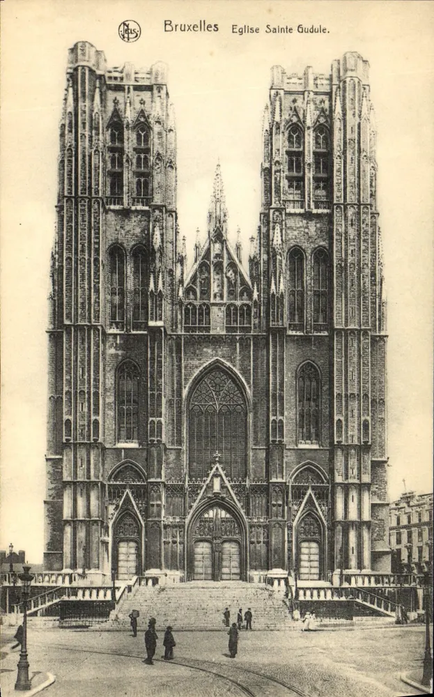 Bruxelas - Igreja de Santa Gudula — editor NPS - Frente