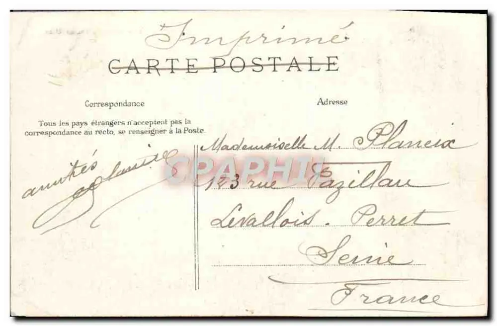 SAN SEBASTIAN — Ansicht vom Ulia — H. Laticule, Verlag - Rückseite