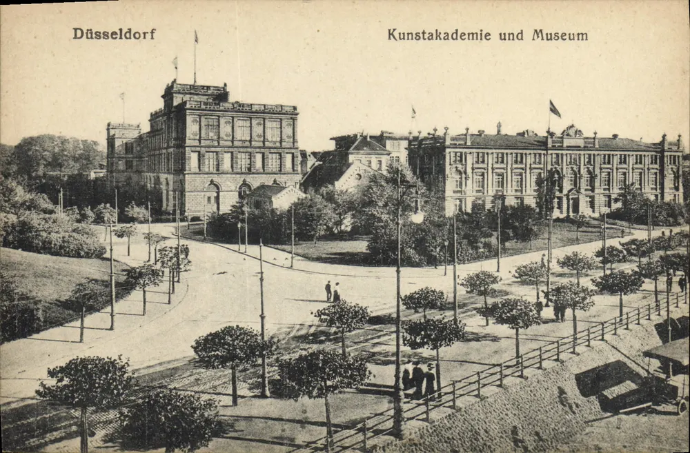 Düsseldorf — Kunstakademie und Museum — J. Wollstein, Berlin, N° 43, No. 634 - Frente