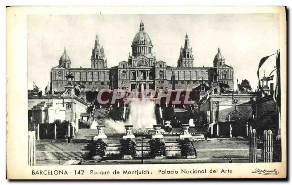 Barcelona - Parque de Montjuich: Palacio Nacional del Arte — Verlag Zerkowitz, n° 142 - Vorderseite