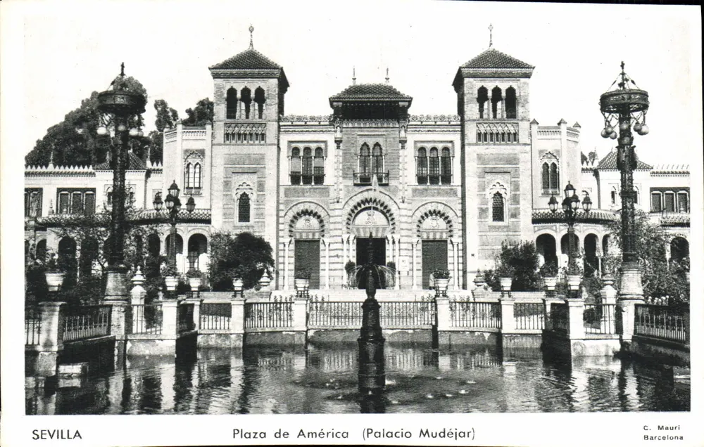 Sevilla — Plaza de América (Mudéjar-Palast) — C. Mauri, Barcelona - Vorderseite