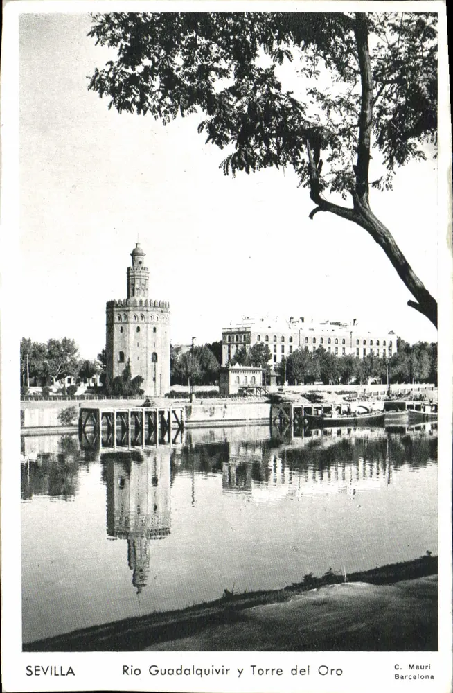 Sevilla — Rio Guadalquivir und Torre del Oro — C. Mauri Barcelona - Vorderseite