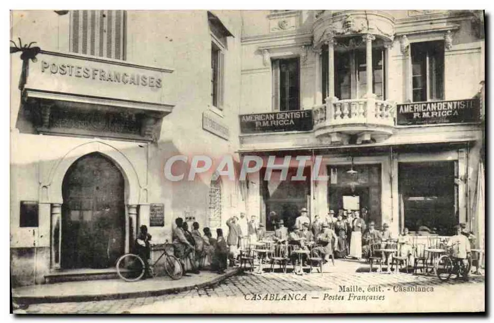 Casablanca — Postos Franceses — Maille, édit. - Casablanca - Frente