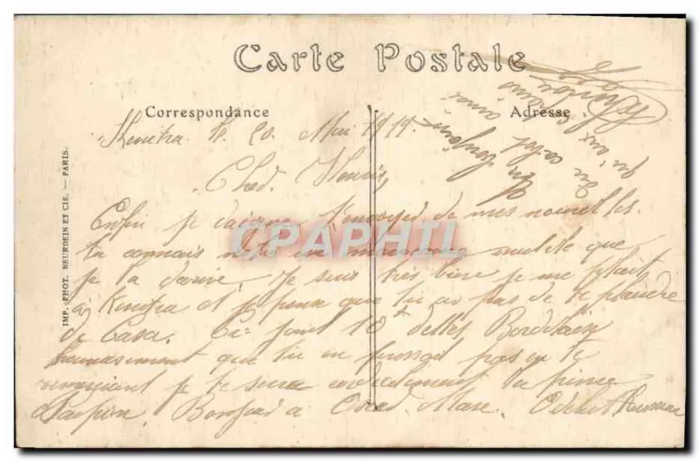 Négros — P. Cousin et Cie, Rabat - Verso