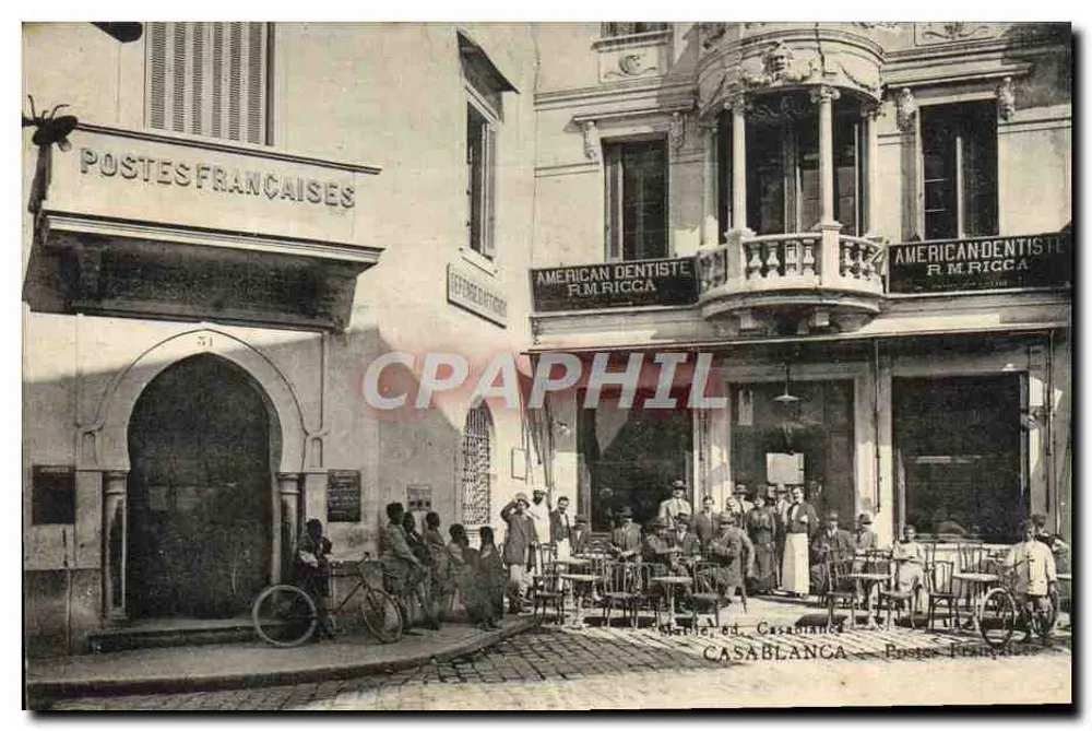 Place de la Poste Française em Casablanca — editor Marie, n° 51 - Frente