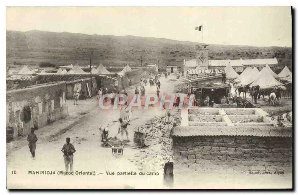 Mahirdja (Ostmarokko) — Teilansicht des Lagers — Geisler, Fotografie. Algier, Nr. 10 - Vorderseite
