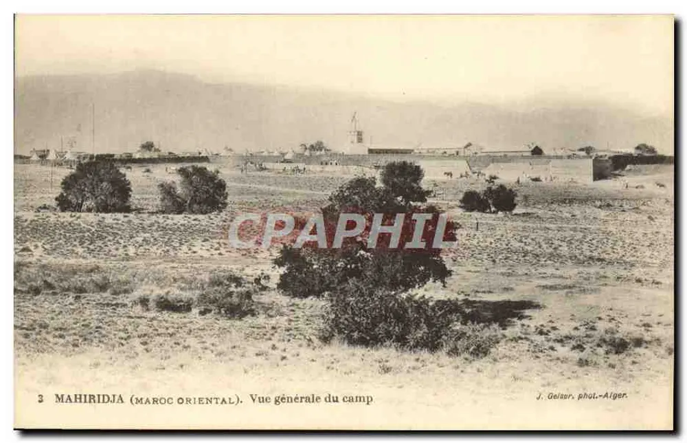 Mahiridja (Morocco oriental) — Ogólny widok obozu — J. Geisar, fot. Algier - Awers