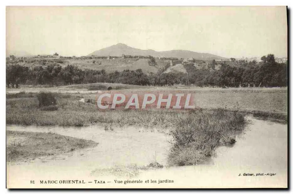 Taza — Allgemeiner Blick und die Gärten — J. Gulear, phot.-Aïgor - Vorderseite