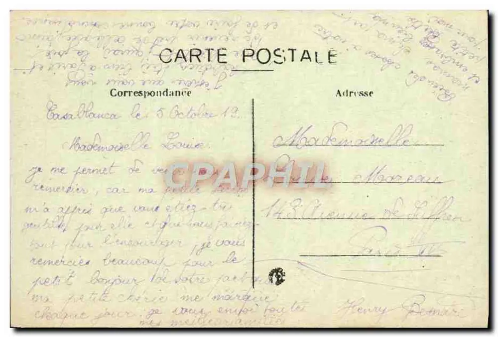Casablanca — Um Marabout — Edição Tehakéri-an - Verso