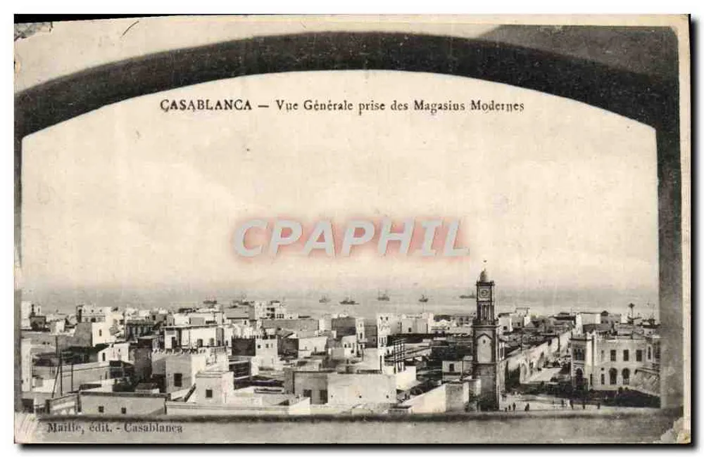 Casablanca — Allgemeiner Blick von den Modernen Geschäften — Maille, Verlag — Casablanca - Vorderseite