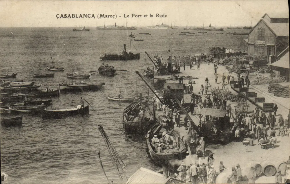 Casablanca (Marokko) - Der Hafen und der Hafengrund - Vorderseite