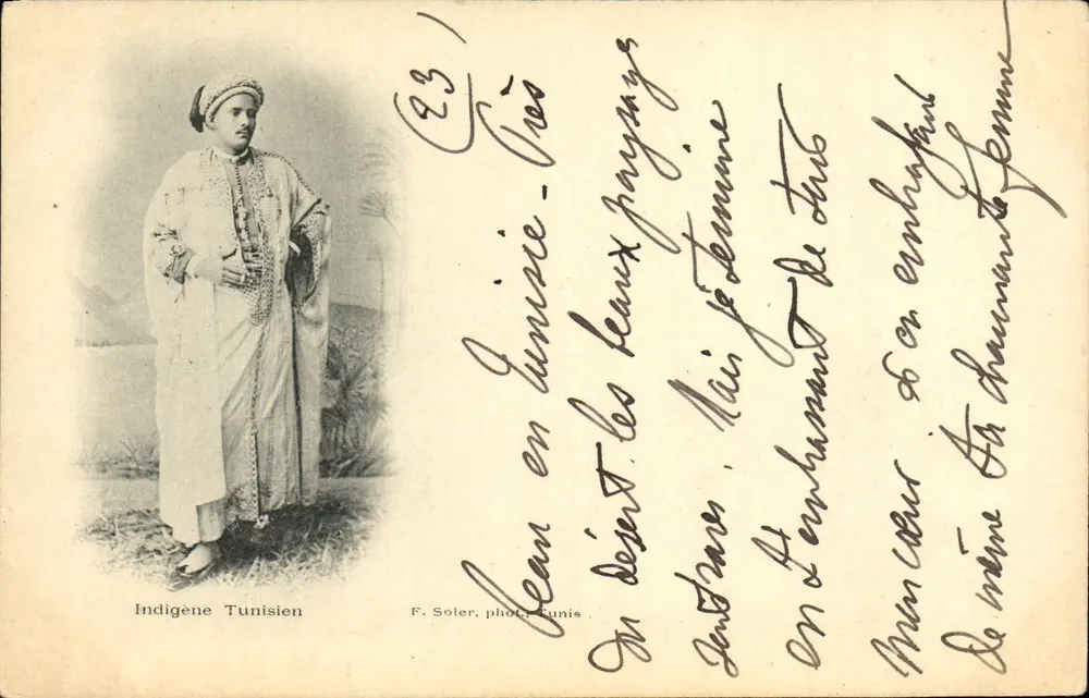 Indígena Tunisiano — F. Soler, fot. Tunis - Frente