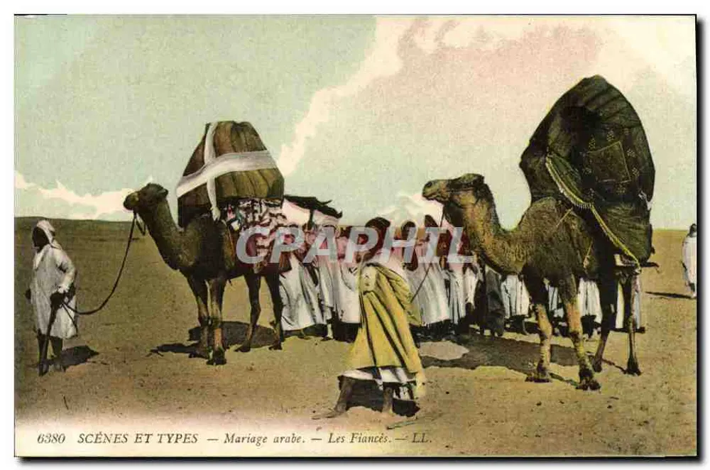 Arabische Hochzeit — Die Verlobten — SCÈNES ET TYPES — LL. — n° 6380 - Vorderseite