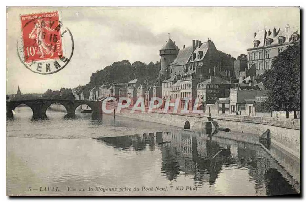 Laval — Ansicht der Mayenne vom Pont Neuf — ND Phal - Vorderseite