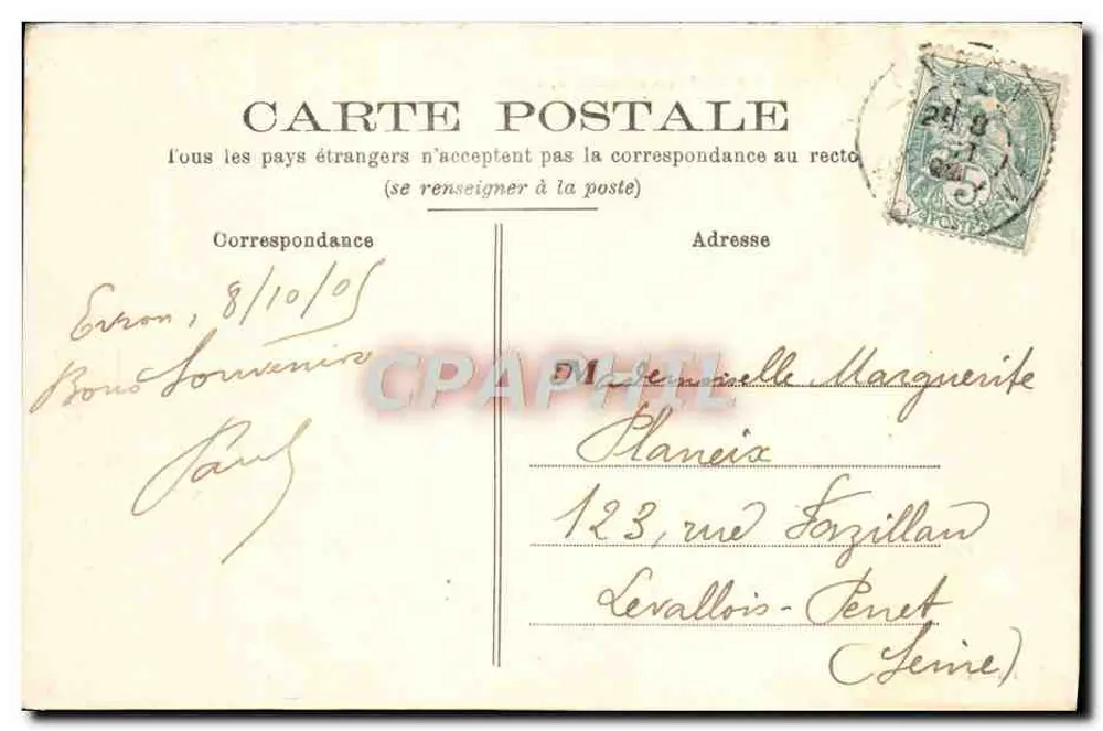 Castelo do Rocher, em Mézangers — Arredores de Evron — Imp. Lemeunier - Verso