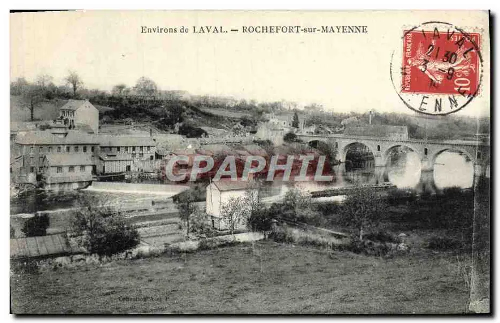 Vizinhança de LAVAL — ROCHEFORT-sur-MAYENNE — editor A. e P. Cottrel - Frente