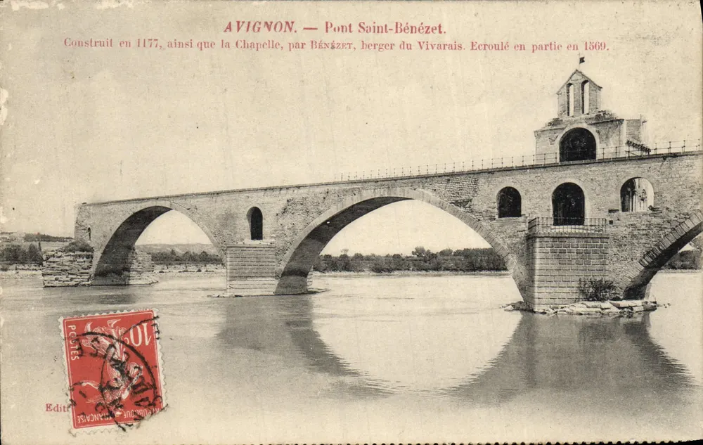 Avignon — Most Świętego Bénézeta — Wydawca: Francuska - Awers