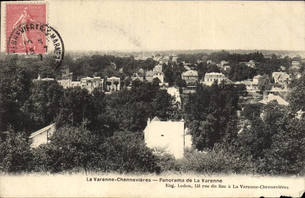 La Varenne-Chennevières — Panorama von La Varenne, 131 rue du Bac — Eug. Ledon, Verleger - Vorderseite
