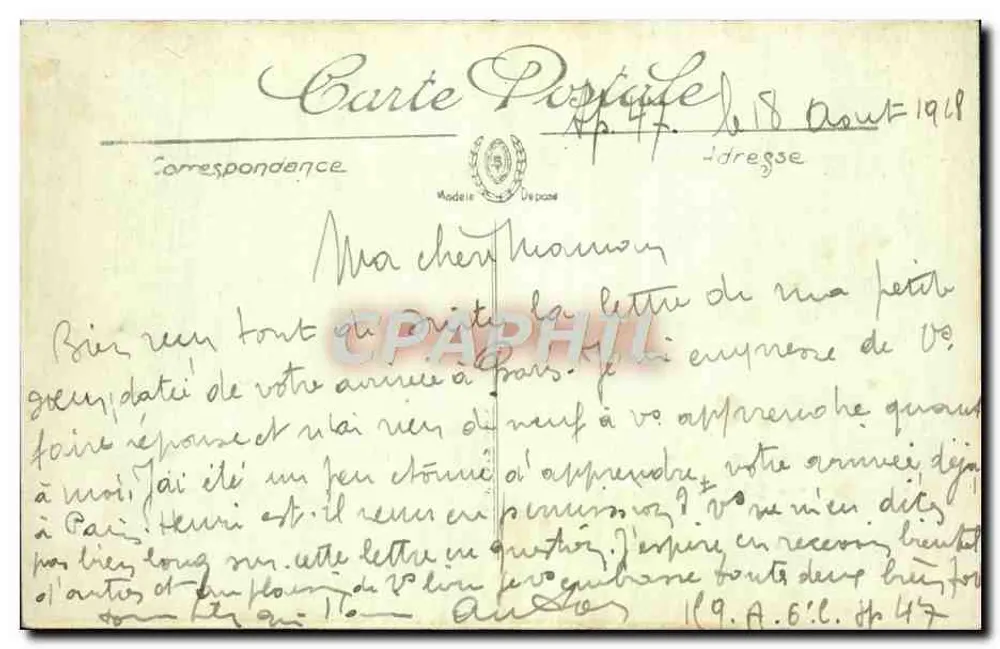 Épernay — A Caserne Abbé — LL. n°45 - Verso