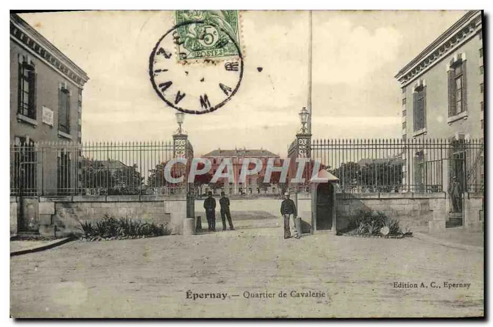 Épernay — Quartier de Cavalerie — Édition A. C., Épernay - Frente