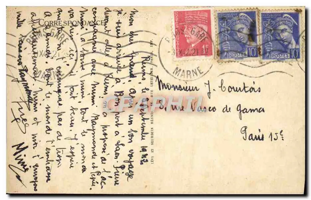 Reims vor den Bombardements — Die Kathedrale — Nordseite — LL - Rückseite