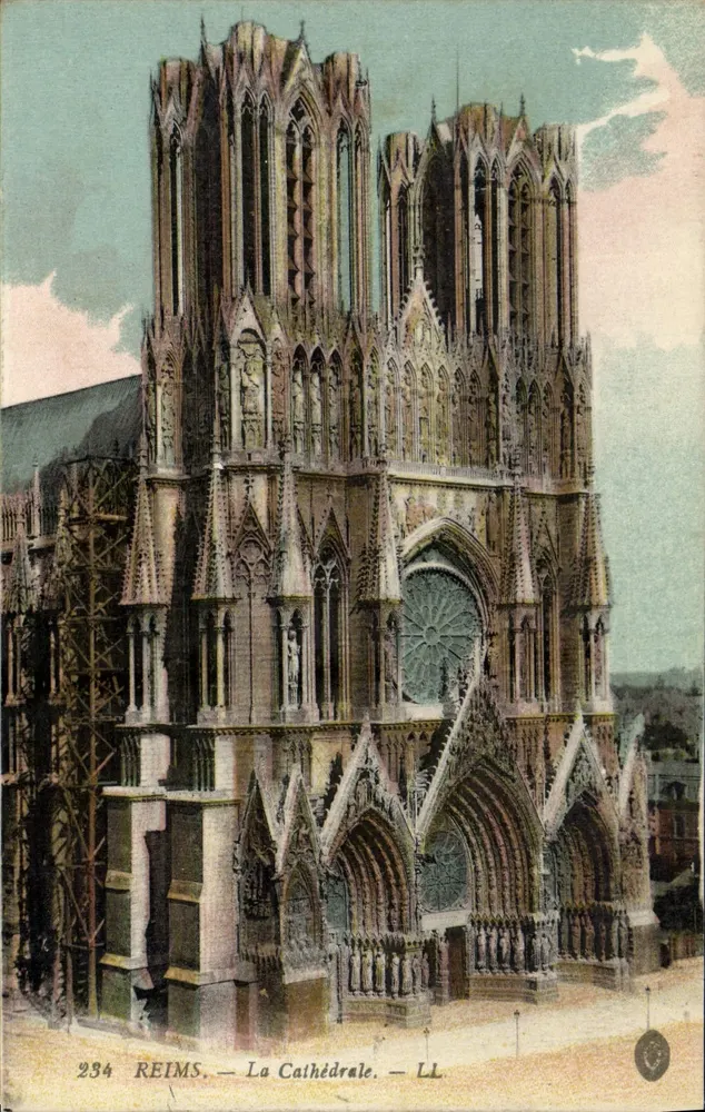 Reims — A Catedral — LL, n° 234 - Frente