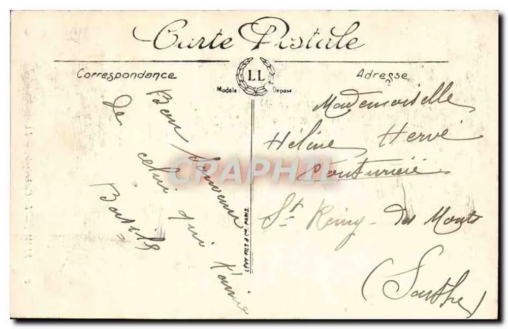 Reims — A Catedral — LL, n° 234 - Verso