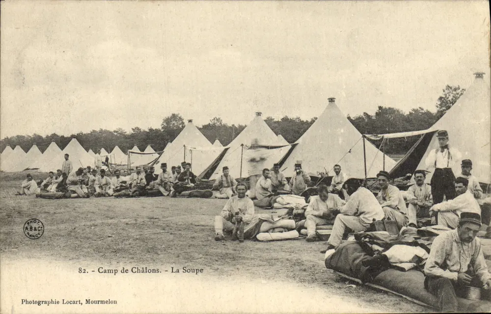 Campo de Châlons - A Sopa — Fotografia Locart, Mourmelon, n°82 - Frente