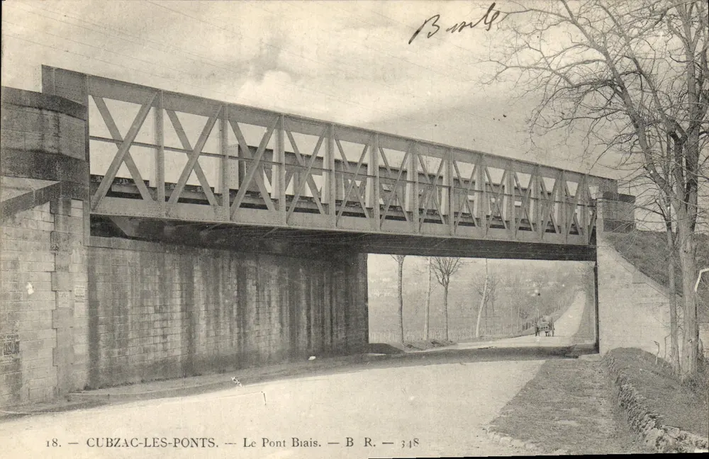 Cubzac-les-Ponts — Die Biais-Brücke — B R — 348 - Vorderseite
