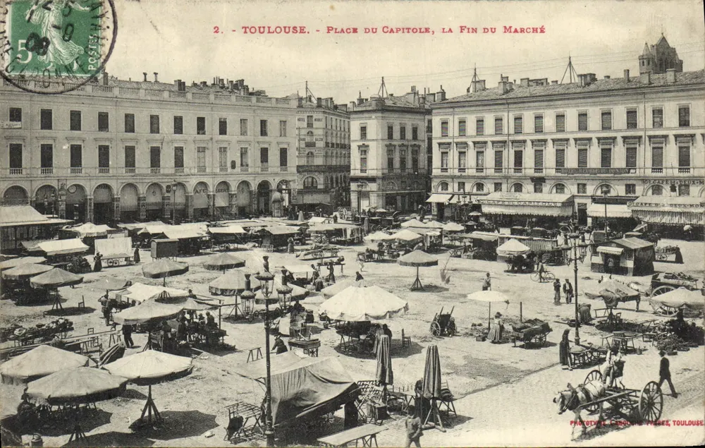 Toulouse - Place du Capitole, La Fin du Marché — éditeur PROTOTYPE, Toulouse, n°2 - Vorderseite