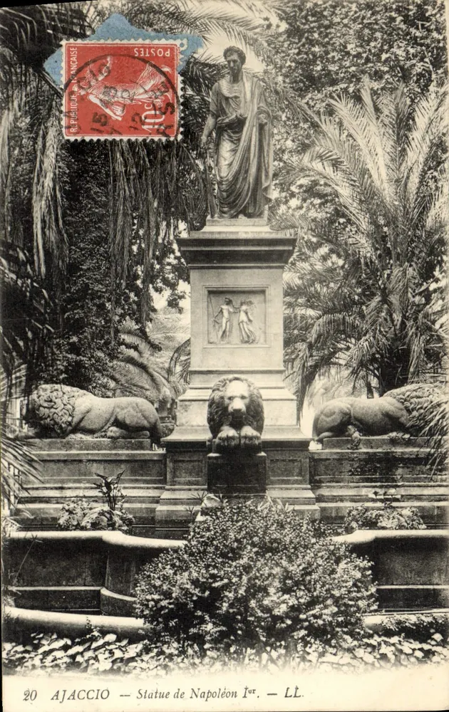 Ajaccio — Estátua de Napoleão I — LL. - Frente