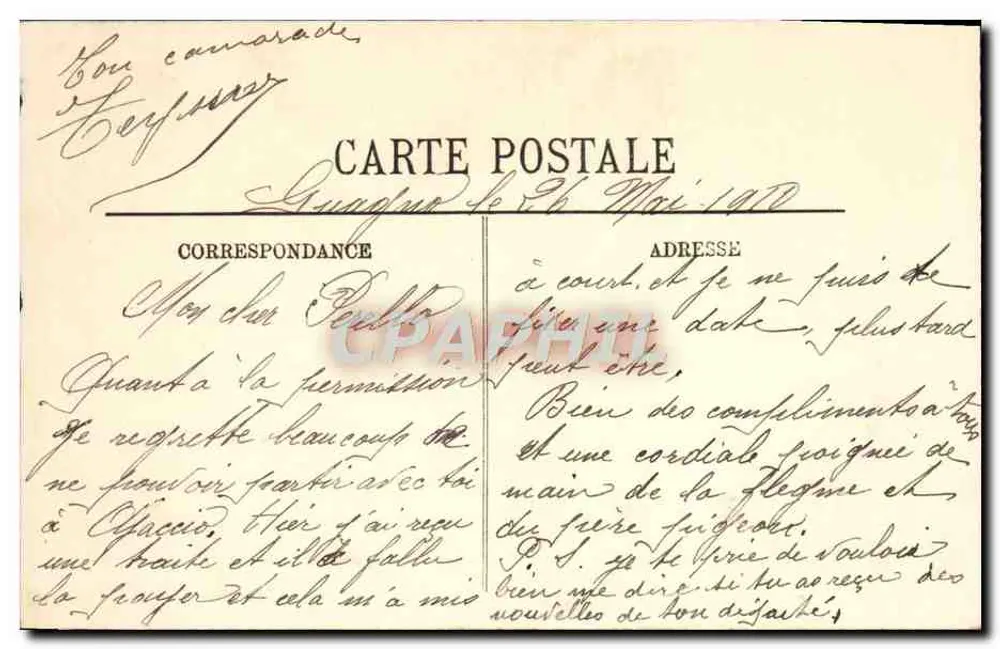 Ajaccio — La Parata und die Îles Sanguinaires — LL. — Verleger LL, Nr. 81 - Rückseite