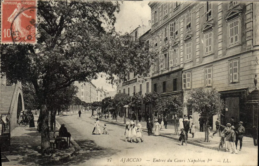 Ajaccio — Entrata del Cours Napoléon 1er — LL. - Recto