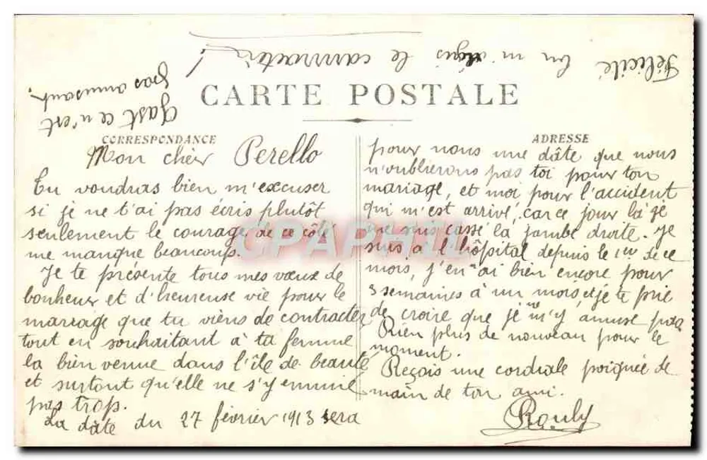 Ajaccio - Statue Napoleons und seine vier Brüder — unbekannter Verlag, Nr. 34 - Rückseite