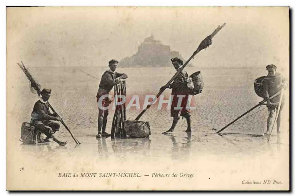 Bucht des Mont Saint-Michel — Fischer der Griechen — Collections ND Phot. - Vorderseite