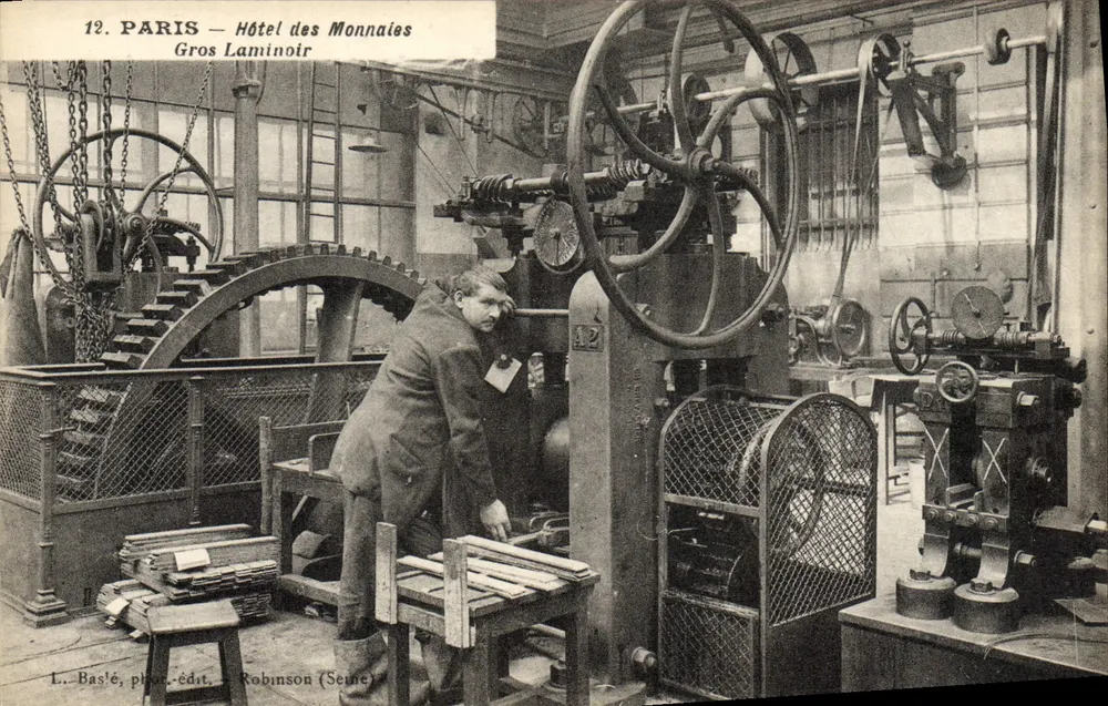 Paris — Münzhof — Großer Walzwerk — L. Baslé, Foto — Verlag Robinson (Seine) - Vorderseite