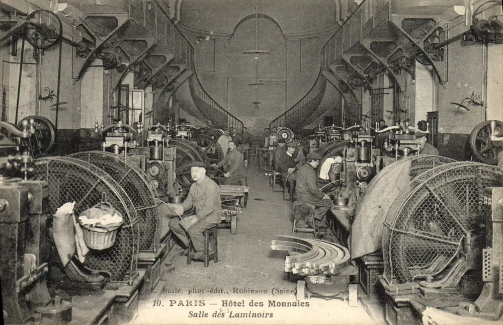 Paris — Hôtel des Monnaies — Salle des Laminoirs — L. Baslé, phot.-édit., Robinson (Seine) — n°10 - Vorderseite