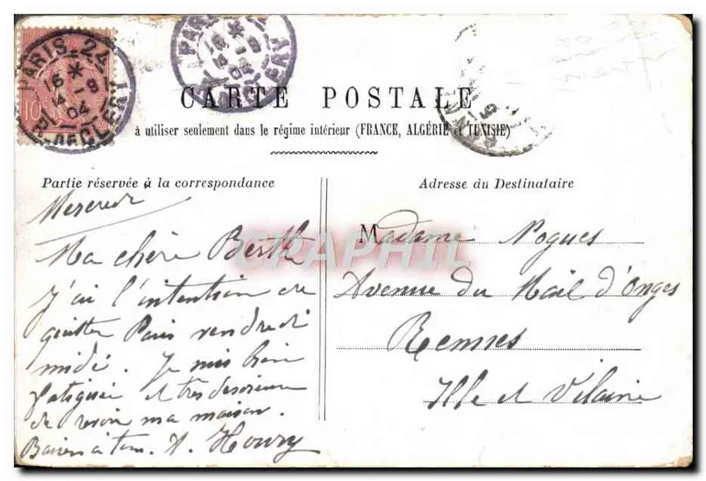 Paris — A Estação Montparnasse — 21 — Buffet - Verso