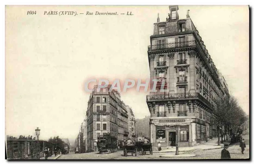Paris (XVIIIe) — Rue Damrémont — LL. — 1604 - Frente
