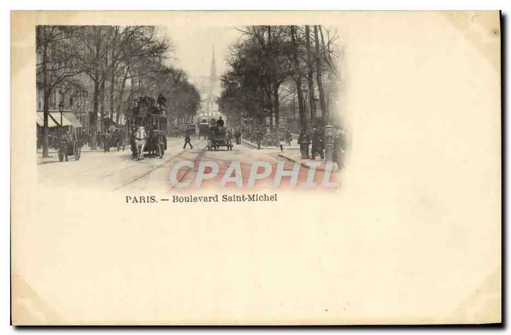 Paris — Boulevard Saint-Michel — editor não identificado - Frente