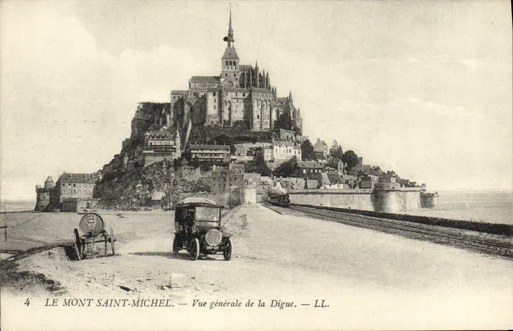 Mont Saint-Michel — Allgemeiner Blick auf die Digue — LL. — N°4 - Vorderseite