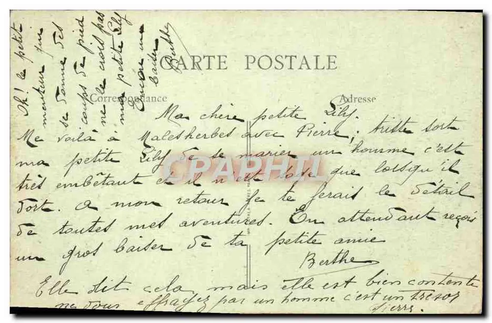 Malesherbes — Place du Martroi und Rue de Soisy — Ch. B, n° 159 bis - Rückseite