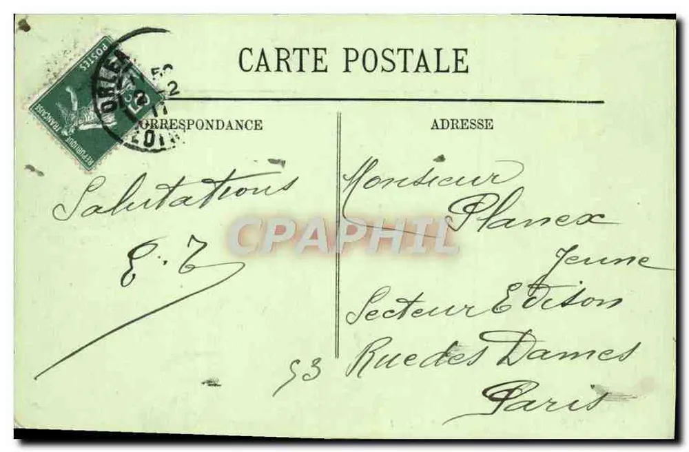 Orléans — Vista geral e o Ponte — LL. n°14 - Verso